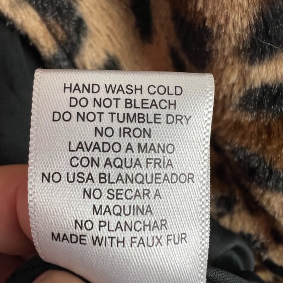 Love Tree Leopard Print Faux Fur Coat - Picture 6 of 6